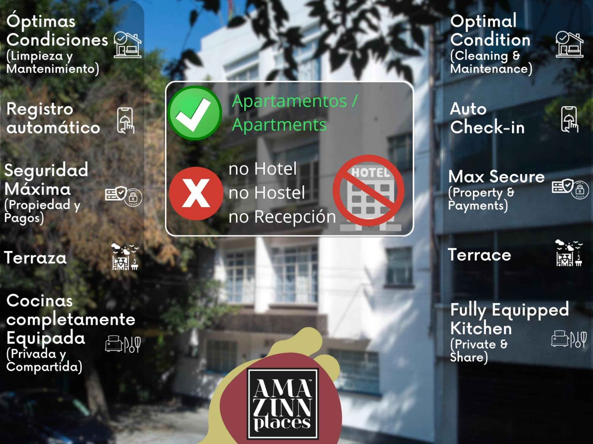 Amazinn Places La Condesa Roma メキシコシティ エクステリア 写真